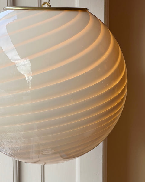 Ceiling lamp - Light yellow/cream swirl (D45)