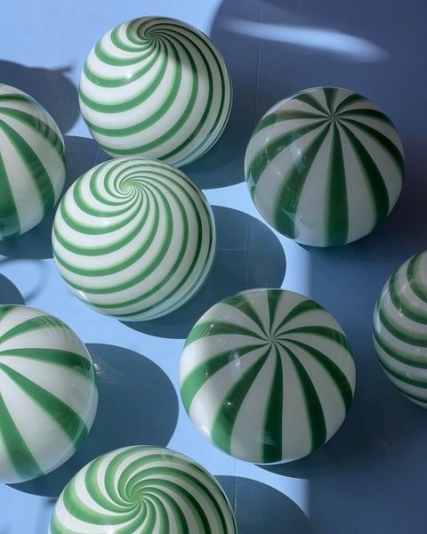 Ceiling lamp - Green vertical stripes (D20)