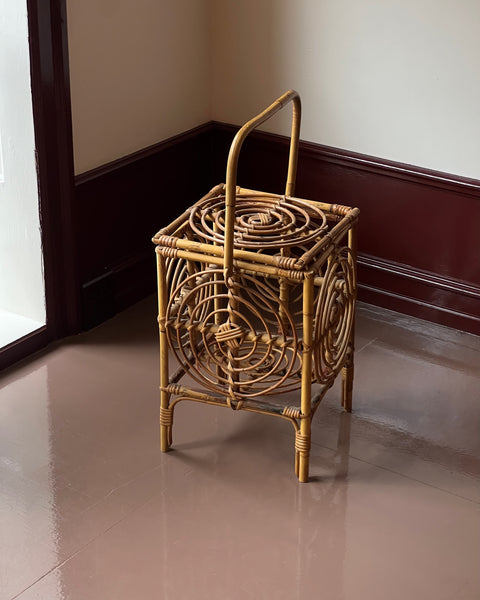 Vintage rattan basket