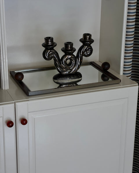 Vintage Vallauris ceramic candle holder