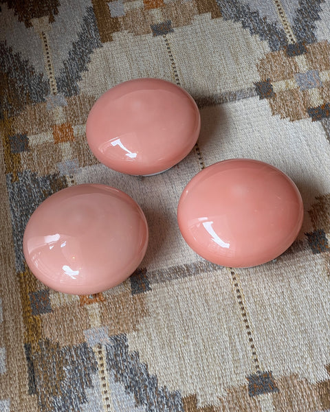 Vintage Murano peach ceiling/wall lamp (D24) (6 available)