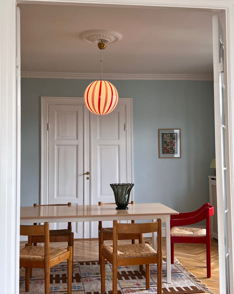 Vintage flat weave rug by Alice Wallebäck (AW)