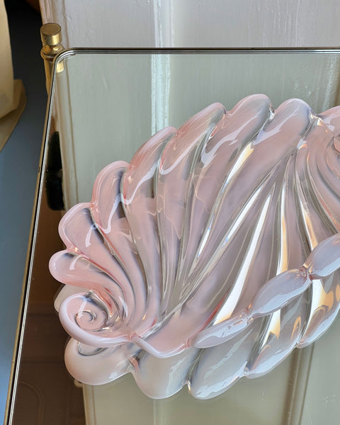 Vintage opal pink shell bowl