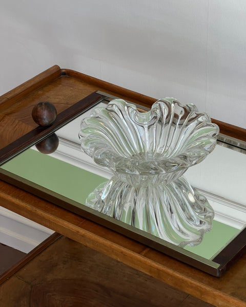 Vintage clear Murano bowl