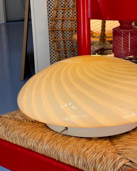 Vintage Murano light yellow ceiling/wall lamp (D38)