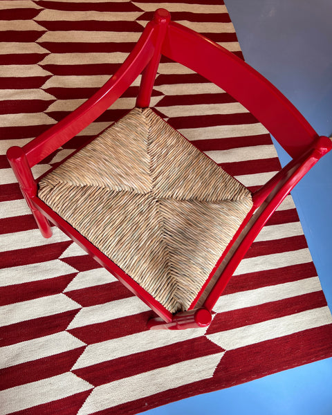 Carimate chair by Vico Magistretti - Red - Glossy