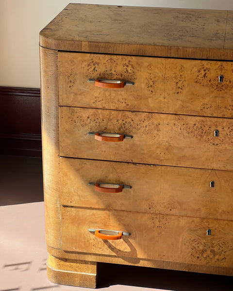 Large vintage wooden chest of drawers