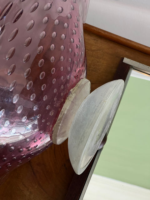 Large vintage purple seguso Murano bowl