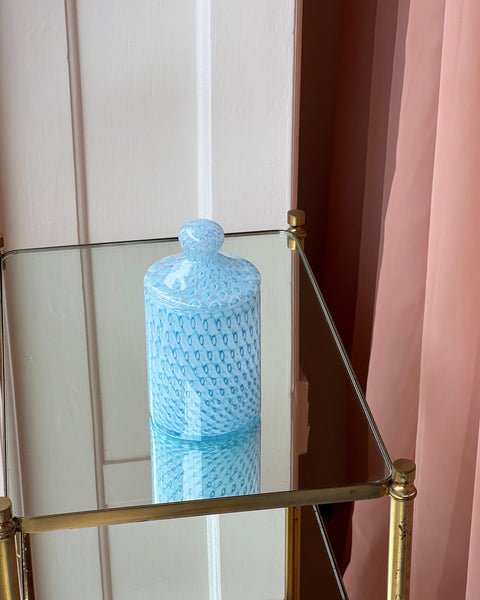 Vintage blue Murano bonbonniere