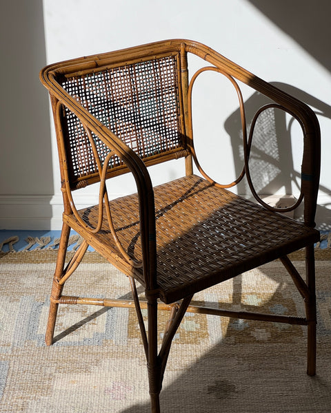 Vintage italian rattan Chair