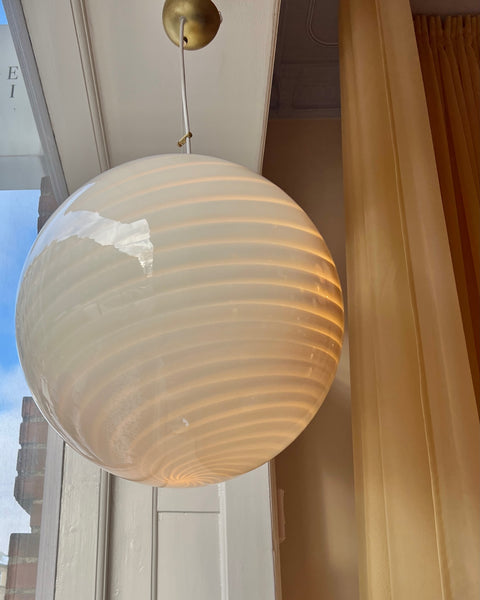 Ceiling lamp - Light yellow/cream swirl (D45)