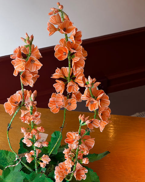 Paper flower ”Peach primrose japonica”