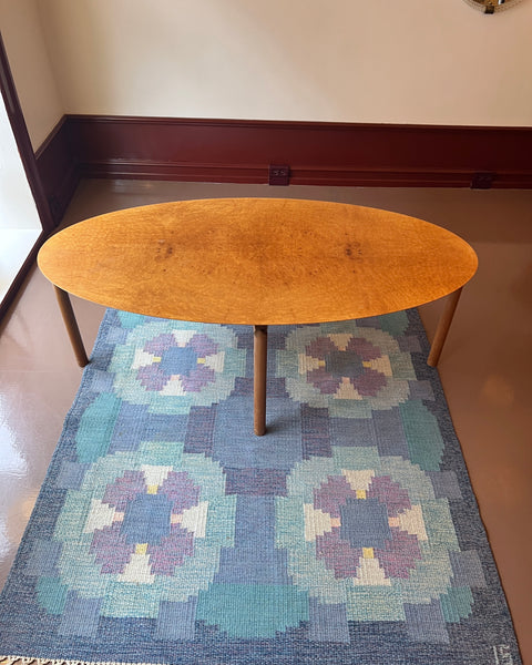 Vintage oak coffee table by Ole Wanscher