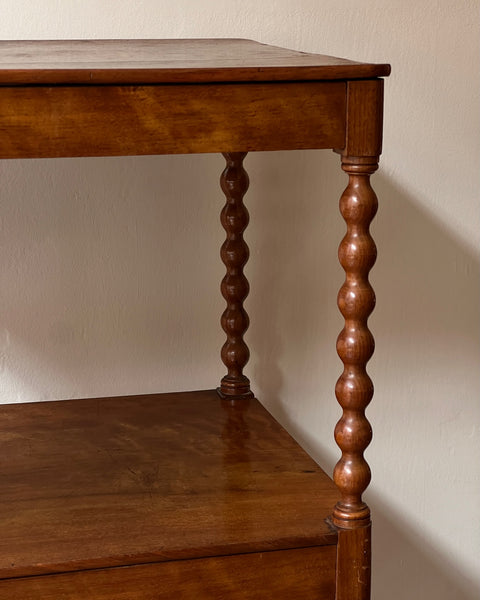Vintage wooden bobbin etagere/shelves