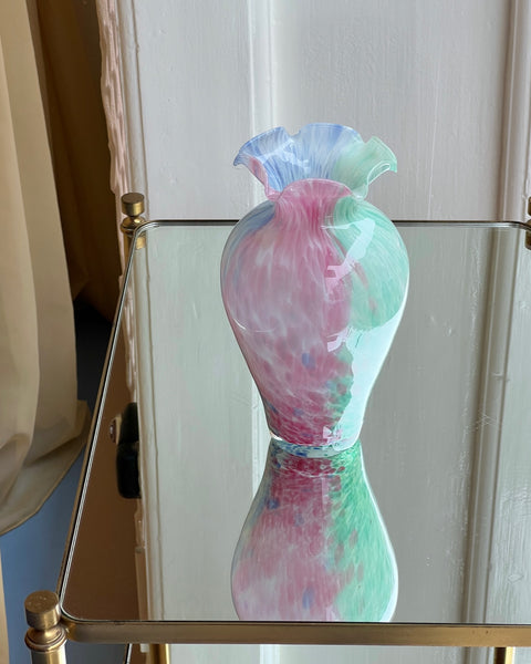 Vintage multi-coloured Murano vase