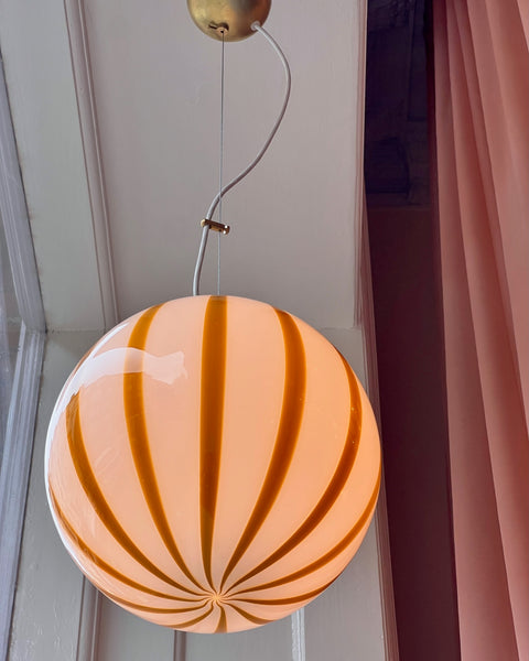 Ceiling lamp - Amber vertical stripes (D30)
