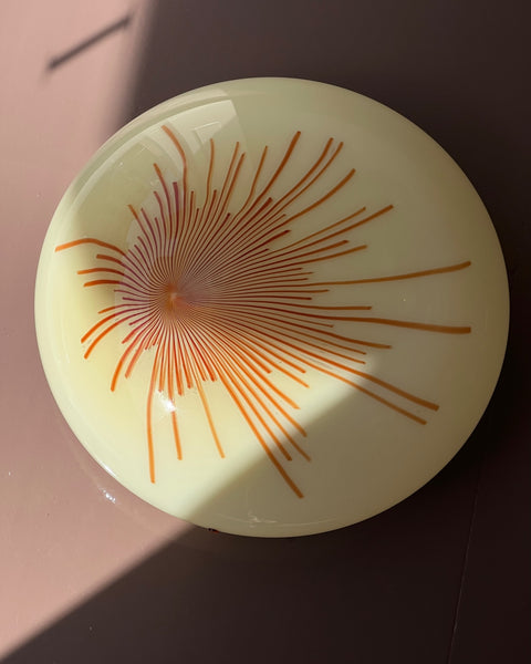 Vintage Ludovico Diaz de Santillana Murano Anemone ceiling/wall lamp (D43)