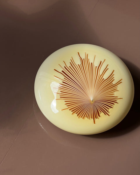 Vintage Ludovico Diaz de Santillana Murano Anemone ceiling/wall lamp (D40)