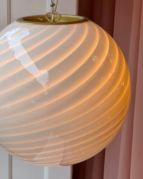 Ceiling lamp - Light yellow/cream swirl (D40)