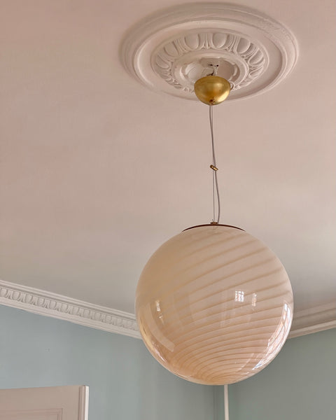 Ceiling lamp - Light yellow/cream swirl (D40)