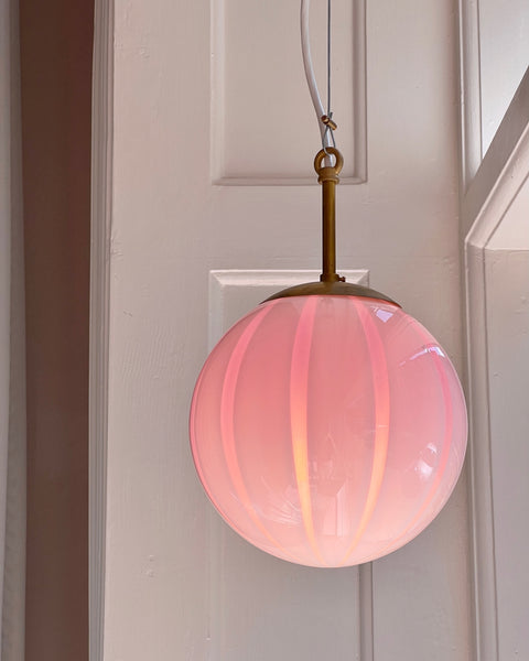 Ceiling lamp - Light pink vertical stripes (D20)