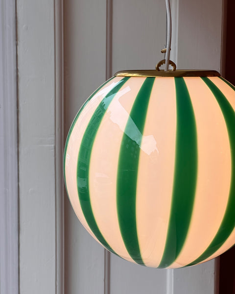Ceiling lamp - Green vertical stripes (D30)