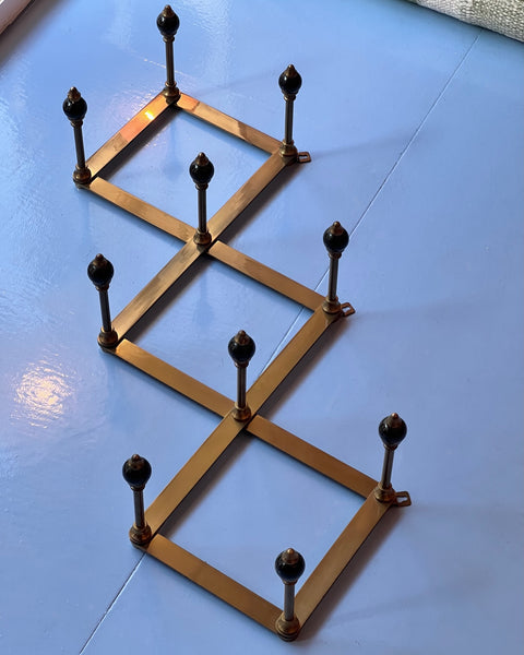 Vintage Azucena Brass Coat Hanger by Luigi Caccia Dominioni