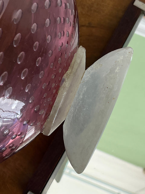 Large vintage purple seguso Murano bowl