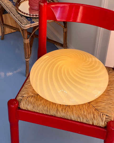 Vintage Murano light yellow ceiling/wall lamp (D38)