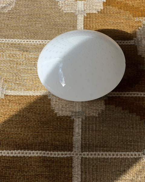Vintage Murano white dotted ceiling/wall lamp (D34)