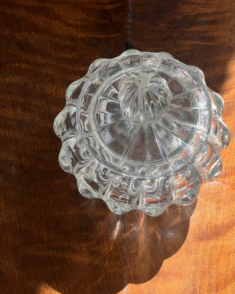 Vintage clear Murano bonbonniere
