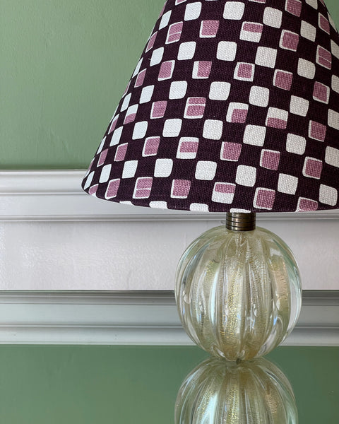 Vintage golden Murano table lamp (incl. lampshade)