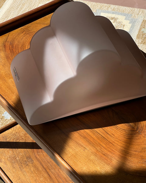 Vintage pink cloud Murano table lamp