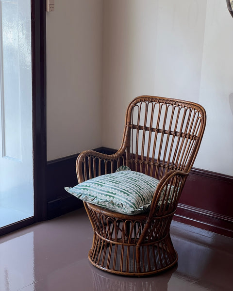 Vintage rattan Chair by Fratelli Castano