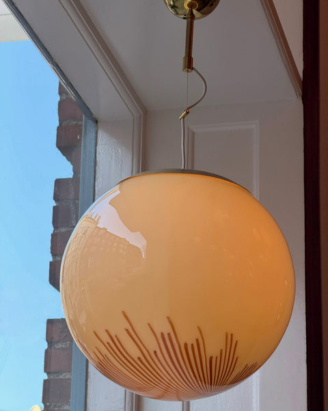 Vintage Ludovico Diaz de Santillana Murano Anemone ceiling lamp (D40)