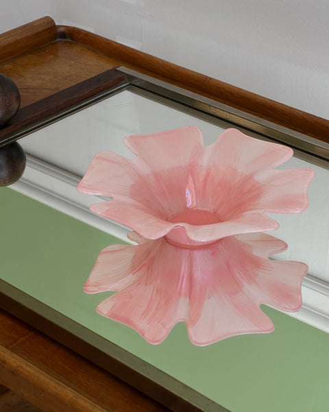 Vintage peach/pink Murano bowl