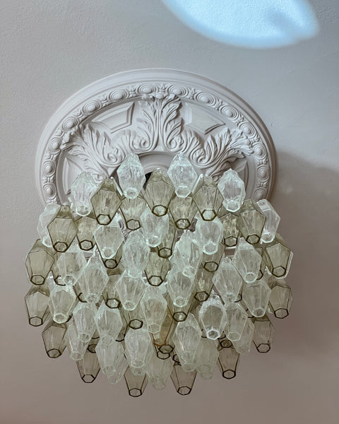Large vintage Carlo Scarpa Murano chandelier