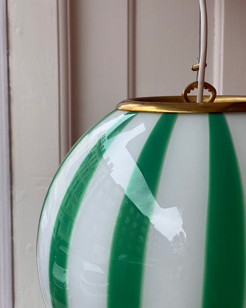 Ceiling lamp - Green vertical stripes (D30)