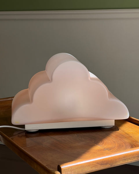Vintage pink cloud Murano table lamp
