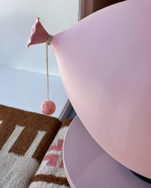 Vintage pink balloon wall lamp by Yves Christin for Bilumen (Medium)