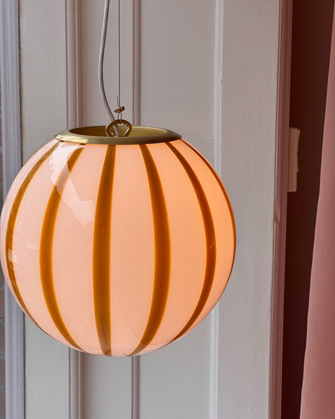Ceiling lamp - Amber vertical stripes (D30)