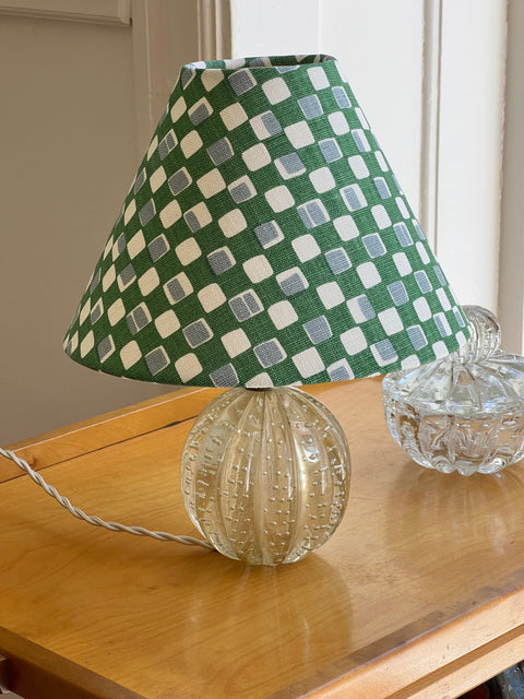 Vintage golden Murano table lamp (incl. lampshade)