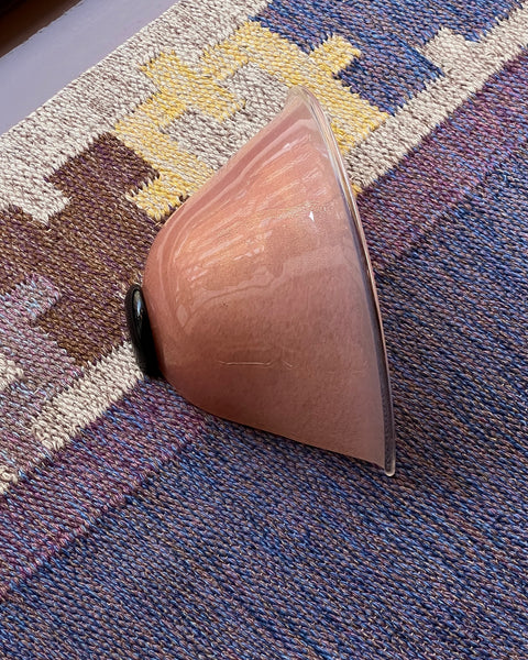 Vintage golden pink Murano wall lamp