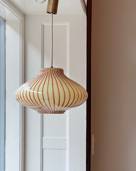Vintage Massimo Vignelli red/yellow/white ceiling lamp