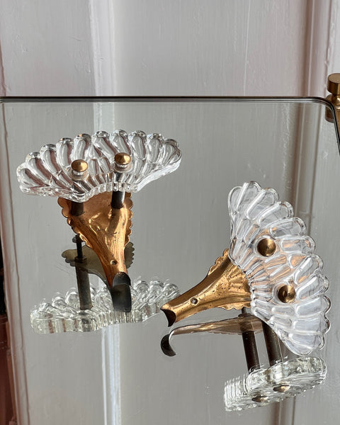 Pair of vintage Murano coat racks