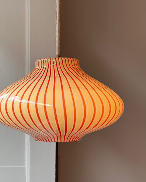 Vintage Massimo Vignelli red/yellow/white ceiling lamp