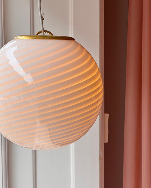 Ceiling lamp - Light yellow/cream swirl (D30)