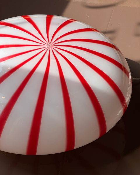Ceiling/wall lamp - Red vertical stripes (D38) (Available upon request)