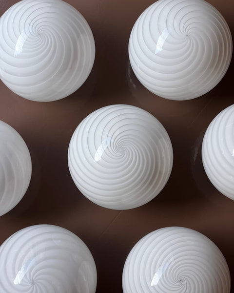 Ceiling lamp - White swirl (D20)