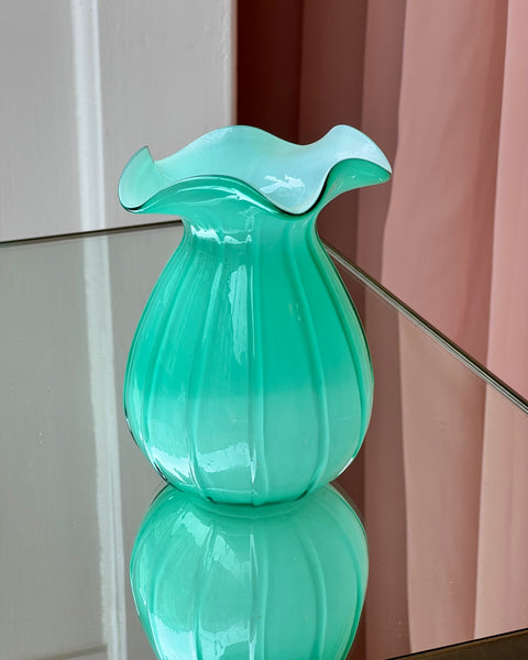 Vintage green vase